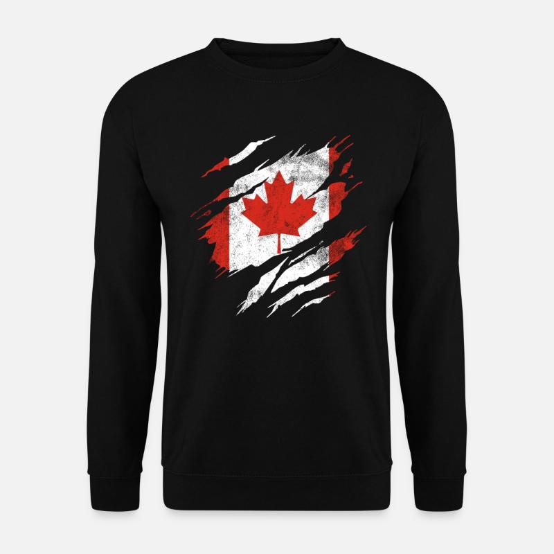 Canada Flag - Unisex Sweatshirt - black