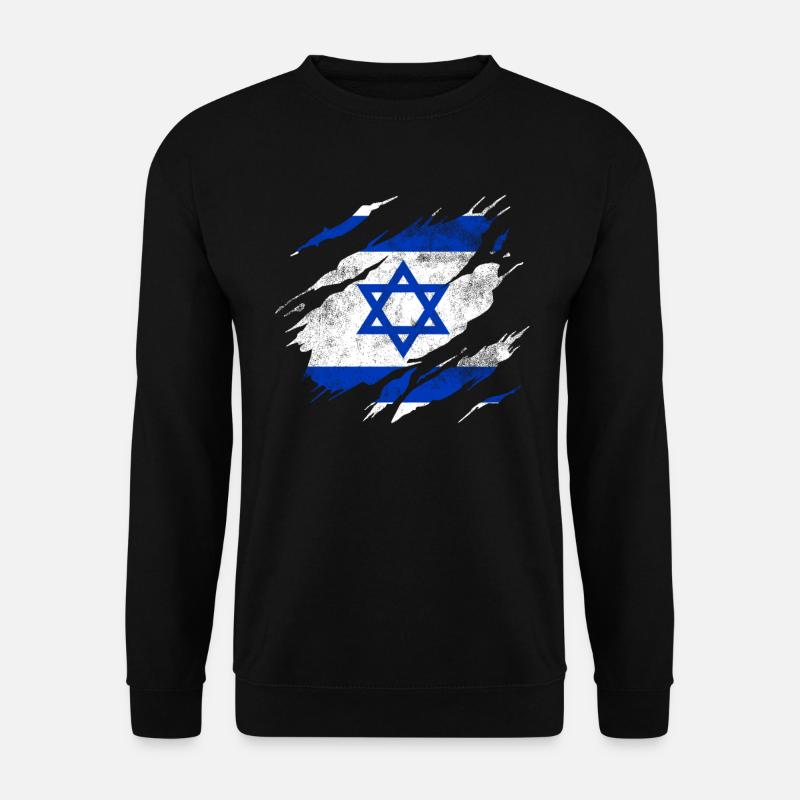 Israel Flag - Unisex Sweatshirt - black