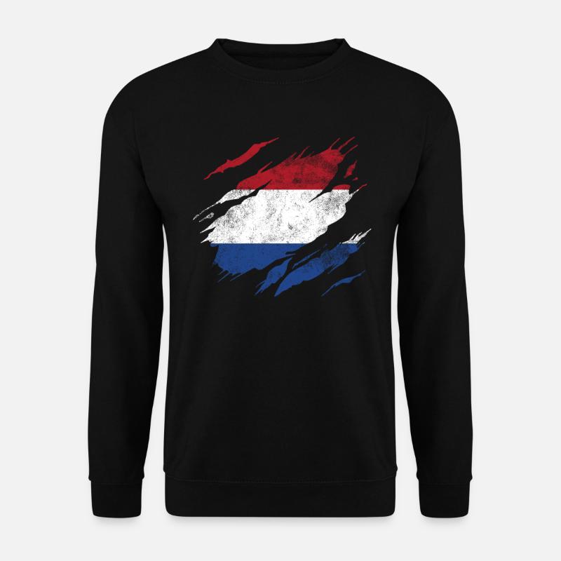 Netherlands Flag - Unisex Sweatshirt - black