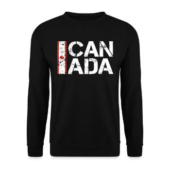 Kanada - Unisex Pullover - Schwarz - Vorne - Alina (178cm) & Michal (187cm)
