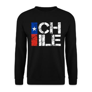 Chile - Unisex Sweatshirt - black - Front - Alina (178cm) & Michal (187cm)