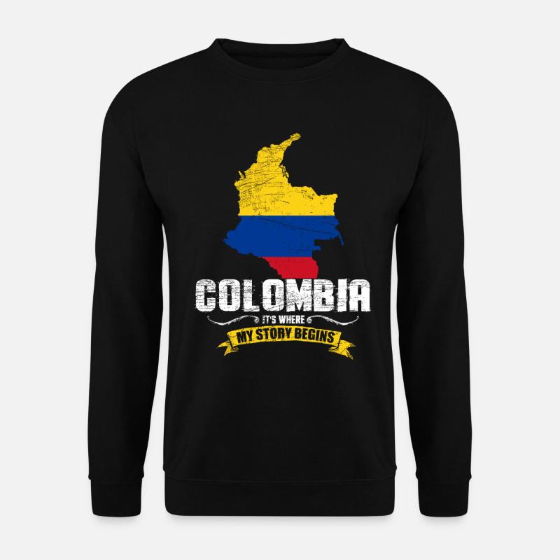 Kolumbien Fan - Unisex Pullover - Schwarz
