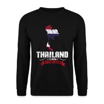 Thaïlande - Sweat-shirt Unisexe - noir - Devant - Alina (178cm) & Michal (187cm)