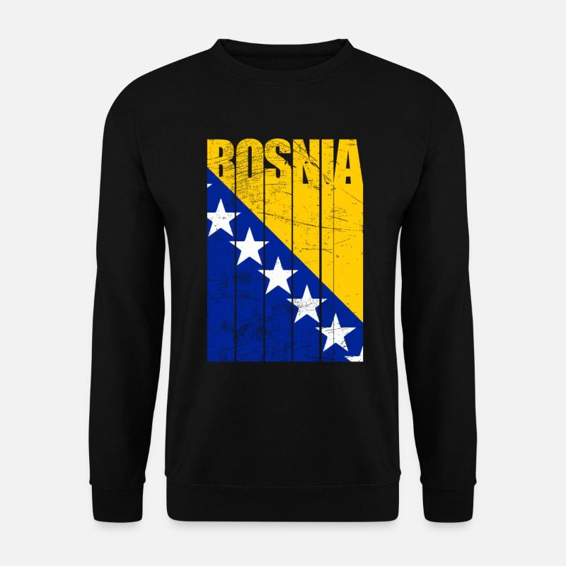 Drapeau de la Bosnie - Sweat-shirt Unisexe - noir