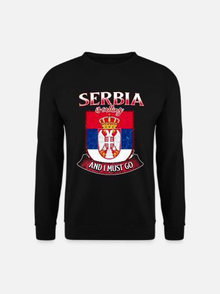 Serbie Armoiries - Sweat-shirt Unisexe - noir
