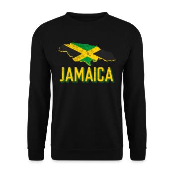 Jamaica Fan - Unisex Sweatshirt - black - Front - Alina (178cm) & Michal (187cm)