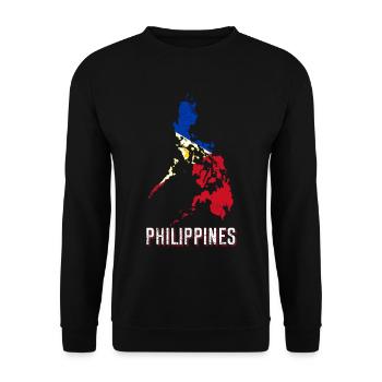 Philippinen - Unisex Pullover - Schwarz - Vorne - Alina (178cm) & Michal (187cm)