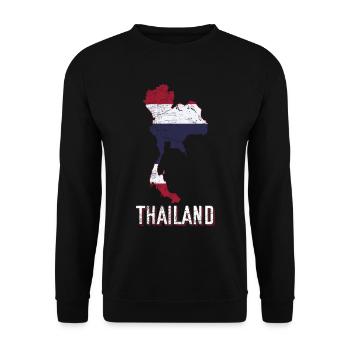 Thailand Fan - Unisex Sweatshirt - black - Front - Alina (178cm) & Michal (187cm)