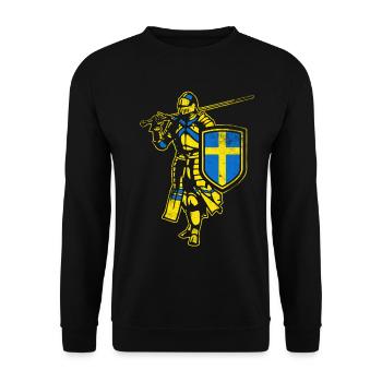 Swedish knight - Unisex Sweatshirt - black - Front - Alina (178cm) & Michal (187cm)