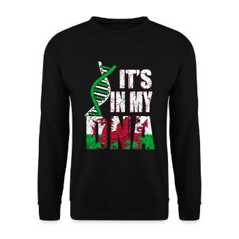 Le pays de Galles est dans mon ADN - Sweat-shirt Unisexe - noir - Devant - Alina (178cm) & Michal (187cm)