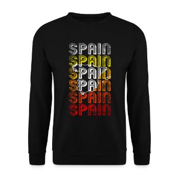 Espagne - Sweat-shirt Unisexe - noir - Devant - Alina (178cm) & Michal (187cm)