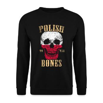 Polonais jusqu’aux os - Sweat-shirt Unisexe - noir - Devant - Alina (178cm) & Michal (187cm)