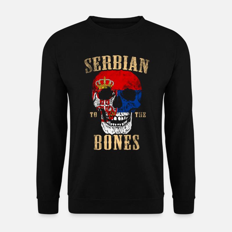 Serbian to the bone - Unisex Sweatshirt - black
