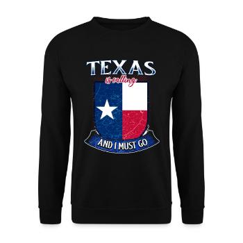 Texas - Unisex Sweatshirt - black - Front - Alina (178cm) & Michal (187cm)