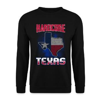 Texas - Unisex Pullover - Schwarz - Vorne - Alina (178cm) & Michal (187cm)