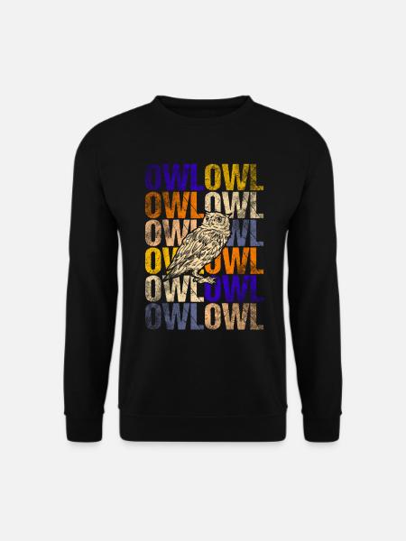 Owl - Unisex Sweatshirt - black