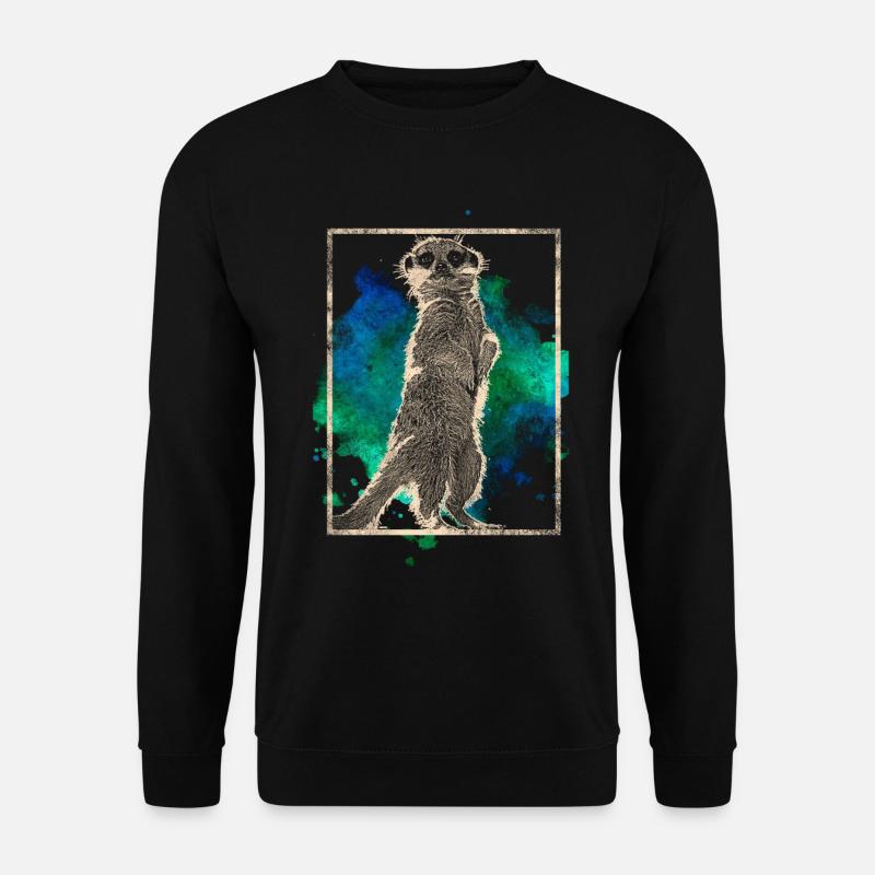 Erdmännchen - Unisex Pullover - Schwarz