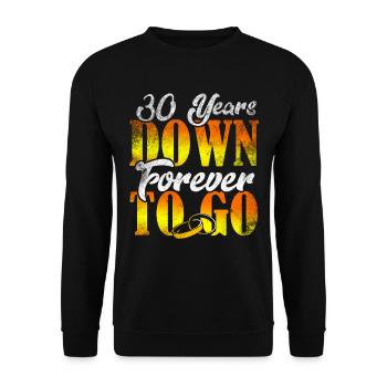 30e anniversaire de mariage - Sweat-shirt Unisexe - noir - Devant - Alina (178cm) & Michal (187cm)