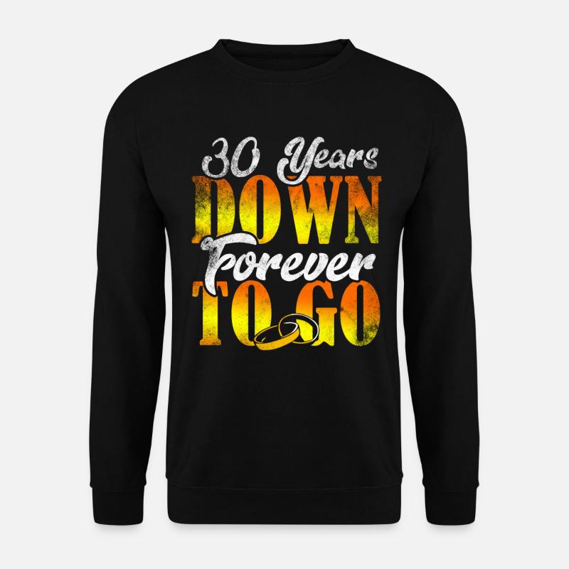 30th wedding anniversary - Unisex Sweatshirt - black