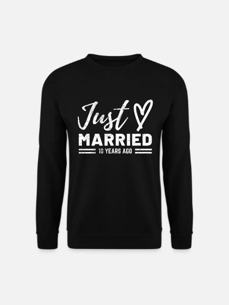 10th wedding anniversary - Unisex Sweatshirt - black
