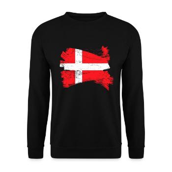 Danemark Drapeau - Sweat-shirt Unisexe - noir - Devant - Alina (178cm) & Michal (187cm)
