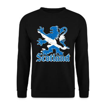 Scotland coat of arms - Unisex Sweatshirt - black - Front - Alina (178cm) & Michal (187cm)
