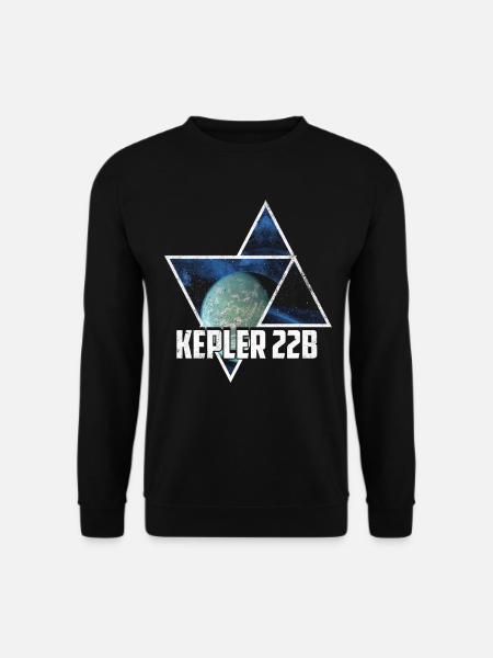 Kepler-22b Exoplanet Extrasolar Planet - Unisex Sweatshirt - black