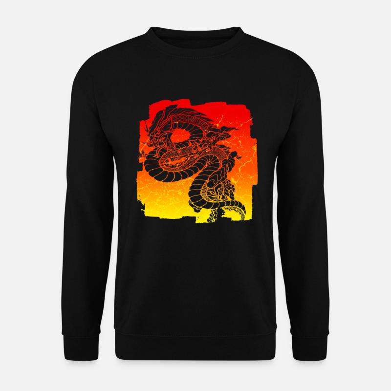 Drache - Unisex Pullover - Schwarz