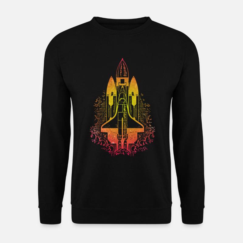 Space Shuttle Spaceship - Unisex Sweatshirt - black