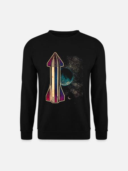 Starship Rakete Raumschiff - Unisex Pullover - Schwarz