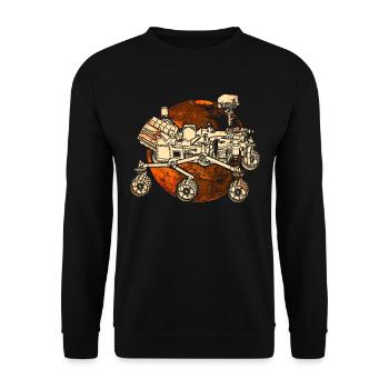 Preserverance Mars 2020 Rover - Unisex Sweatshirt - black - Front - Alina (178cm) & Michal (187cm)