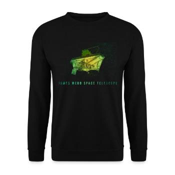 James Webb Weltraum Teleskop - Unisex Pullover - Schwarz - Vorne - Alina (178cm) & Michal (187cm)