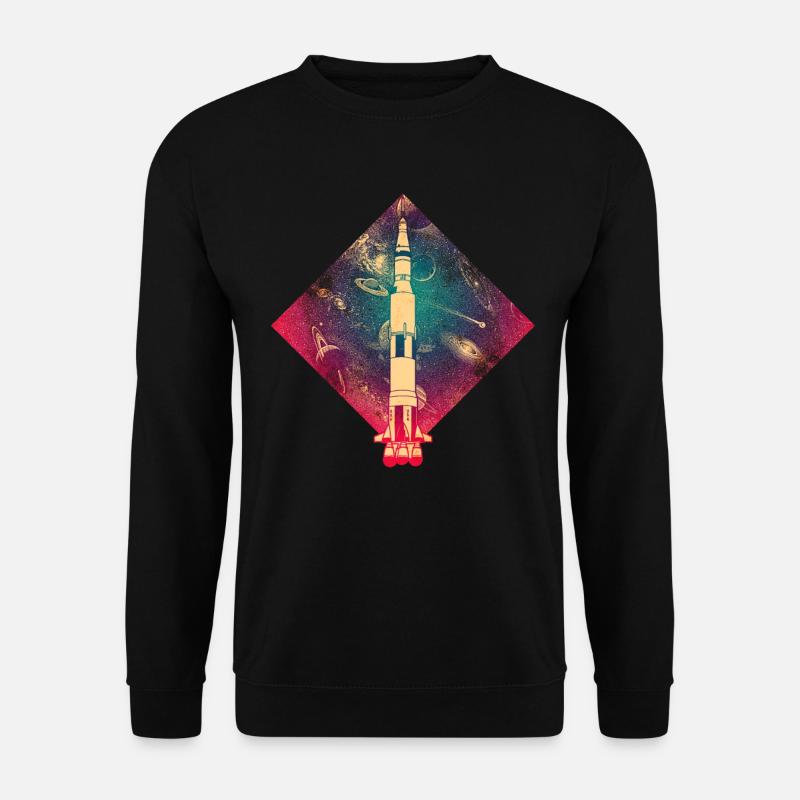 Saturne V fusée - Sweat-shirt Unisexe - noir