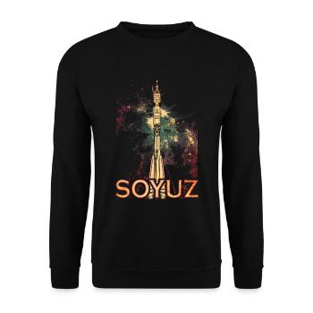 Soyuz Soyuz Rocket - Unisex Sweatshirt - black - Front - Alina (178cm) & Michal (187cm)