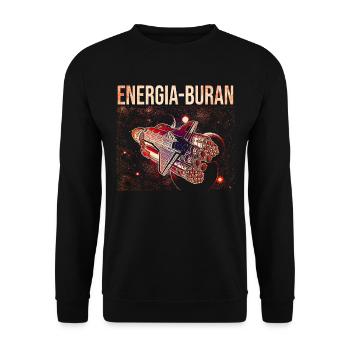 Energia Launcher & Buran Shuttle - Unisex Sweatshirt - black - Front - Alina (178cm) & Michal (187cm)