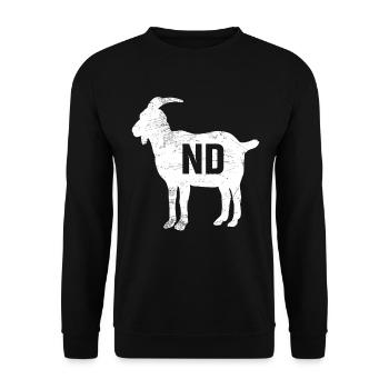 Tennis GOAT - Sweat-shirt Unisexe - noir - Devant - Alina (178cm) & Michal (187cm)