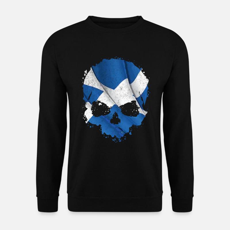 Ecosse drapeau crâne - Sweat-shirt Unisexe - noir
