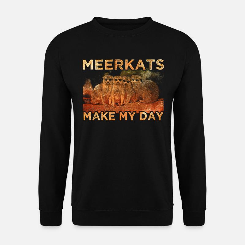 Erdmännchen - Unisex Pullover - Schwarz