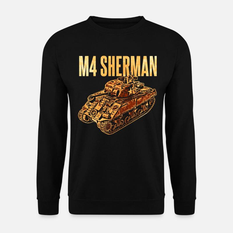 M4 Sherman Panzer - Unisex Pullover - Schwarz