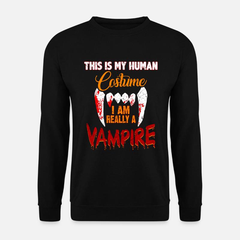 Lustiger Vampir - Unisex Pullover - Schwarz