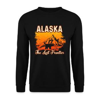 Alaska - Unisex Sweatshirt - black - Front - Alina (178cm) & Michal (187cm)