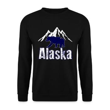 Alaska - Unisex Sweatshirt - black - Front - Alina (178cm) & Michal (187cm)