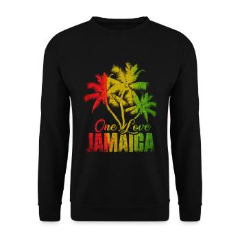 Jamaika - Unisex Pullover - Schwarz - Vorne - Alina (178cm) & Michal (187cm)