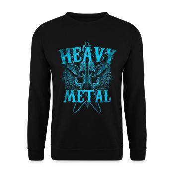 Heavy metal - Unisex Sweatshirt - black - Front - Alina (178cm) & Michal (187cm)