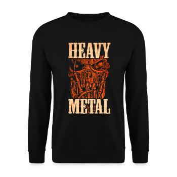 Heavy Metal Musique - Sweat-shirt Unisexe - noir - Devant - Alina (178cm) & Michal (187cm)
