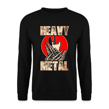 Métal lourd - Sweat-shirt Unisexe - noir - Devant - Alina (178cm) & Michal (187cm)