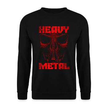 Heavy metal - Unisex Sweatshirt - black - Front - Alina (178cm) & Michal (187cm)