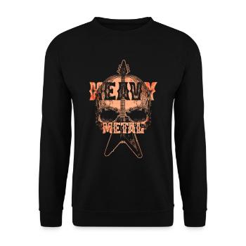 Métal lourd - Sweat-shirt Unisexe - noir - Devant - Alina (178cm) & Michal (187cm)
