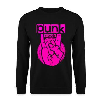 Punk rock - Unisex Sweatshirt - black - Front - Alina (178cm) & Michal (187cm)