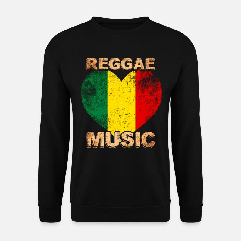Reggae Musik - Unisex Pullover - Schwarz